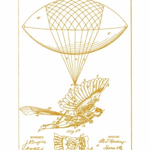 Fliegende Maschine Steam Punk Grafik T-Shirt Vintage Grafik