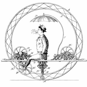 Steam Punk Strange Invention Grafik T-Shirt Vintage Grafik