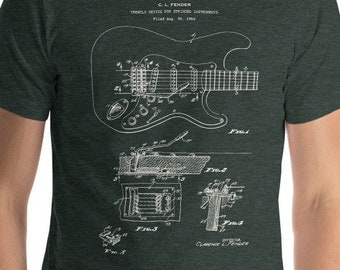 Guitar Tremelo Patent Graphic Tee