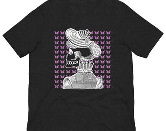 La Catrina Day of the Dead Tee, Vintage Calavera Skeleton Lady Shirt, Dia de los Muertos Sugar Skull, Mexican Folk Art Unisex Tee