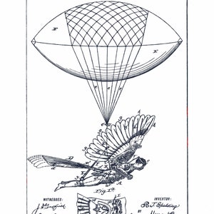 Steam Punk Fliegende Maschine Grafik T-Shirt Vintage Grafik