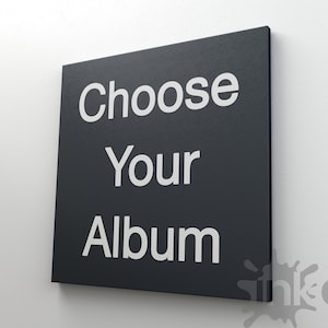 Elija cualquier lienzo de álbum / portada de artista / ilustración de álbum / arte de pared / arte de cantante / decoración / arte pop / arte musical