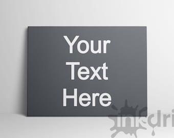 Aangepaste canvasprint met citaat, gepersonaliseerde tekstmuurkunst
