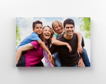 Personalized Photo Canvas Print, Custom Ready to Hang Art