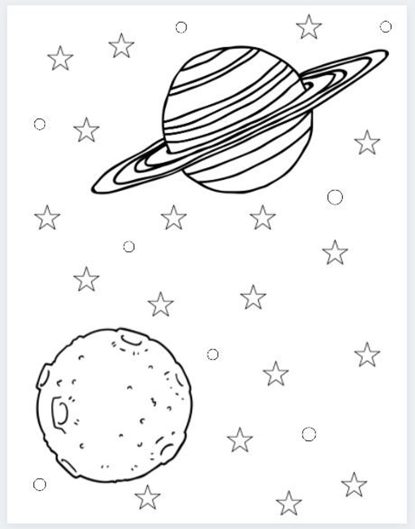 Space/Galaxy Coloring Sheets printable | Etsy