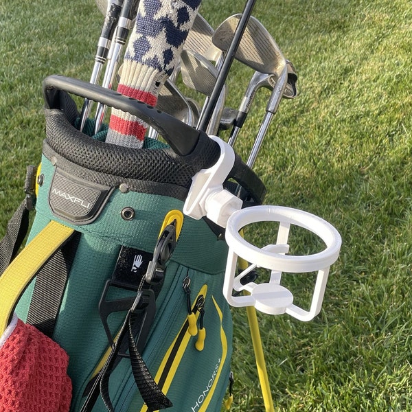 The Bag Caddy - 3D Printed Golf Bag Cupholder