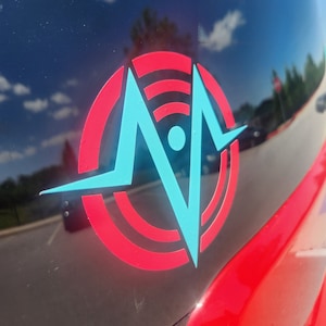 LIMITED | Hazbin Hotel Voxtek Vox Logo Car Decal Window Sticker (Fan Made)