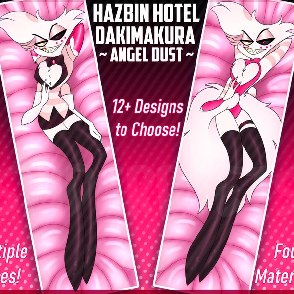 Hazbin Hotel Angel Dust Dakimakura Body Pillowcase (Fan Made)