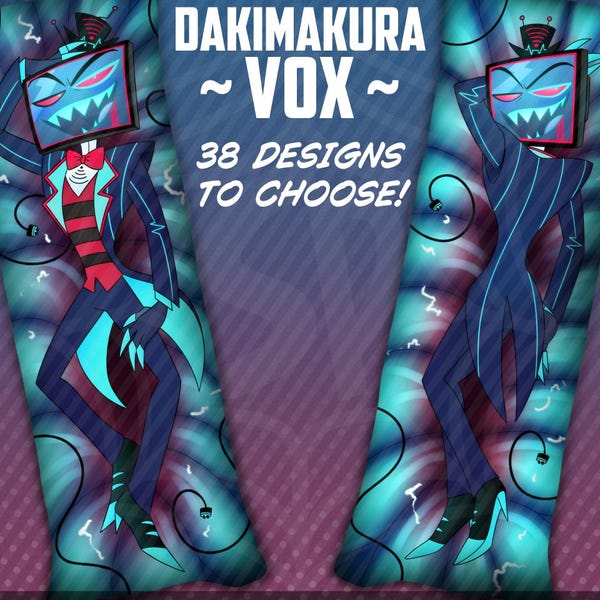 Hazbin Hotel VOX Dakimakura Pillowcase (Fan Made)
