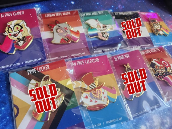 ハズビンホテルプライドフラッグエナメルピン（ファンメイド） - Etsy 日本