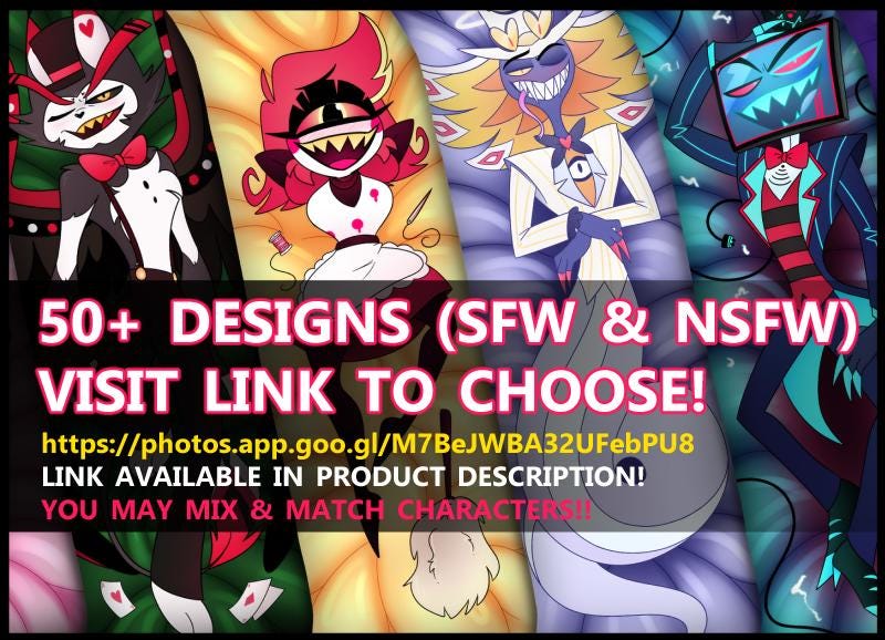 Hazbin Hotel ALASTOR 抱き枕カバー (ファンメイド) - Etsy 日本
