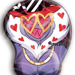 Hazbin Hotel VALENTINO 3D Mousepad (fan Made) - Etsy