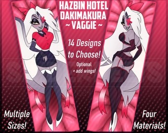 Hazbin Hotel Vaggie Dakimakura Körperkissenbezug AUF BESTELLUNG ANGEFERTIGT