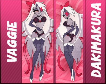 Taie d'oreiller pour le corps Hazbin Hotel Vaggie Dakimakura SUR COMMANDE