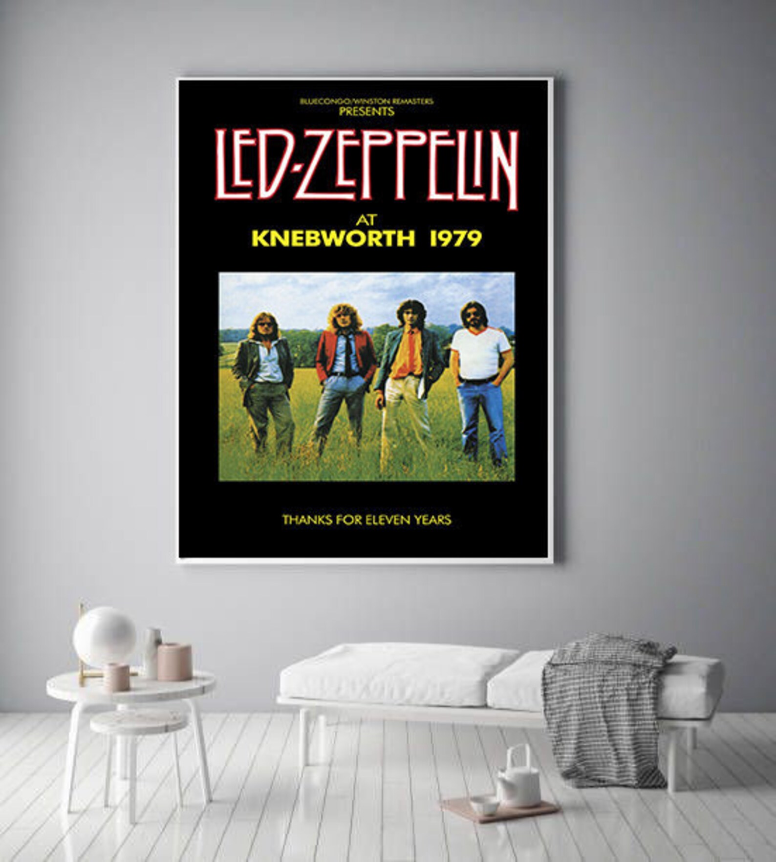 Led Zeppelin Knebworth 1979 Poster Etsy