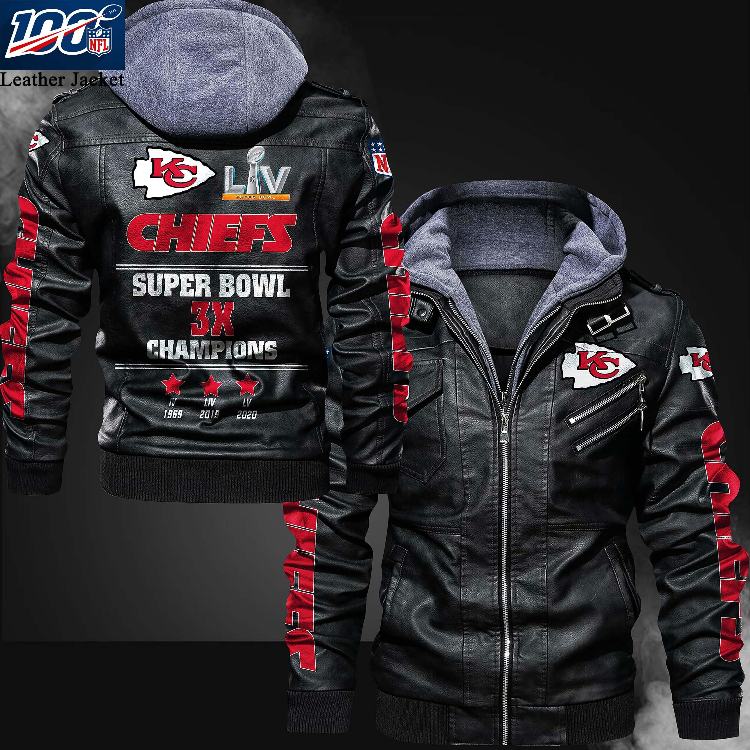 Kansas City Chiefs NFL Team Leather Jacket For Men and Women Etsy