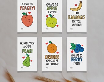 Fruit of the Spirit Valentine Cards: Kids Printable Tags (Digital Download)
