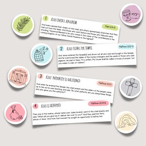 Resurrection Eggs Printable: Holy Week Jesus Story (Instant Download)