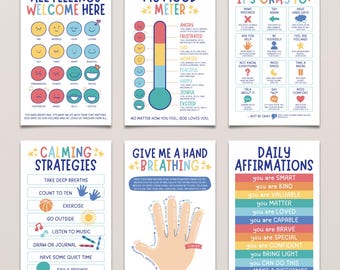 Biblical Calming Corner Kit: Christian Scripture Posters for Kids (PDF Download