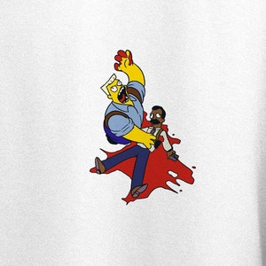 Simpsons McBain Mendoza Fan Unisex Softstyle T-shirt / Maglietta classica dei cartoni animati