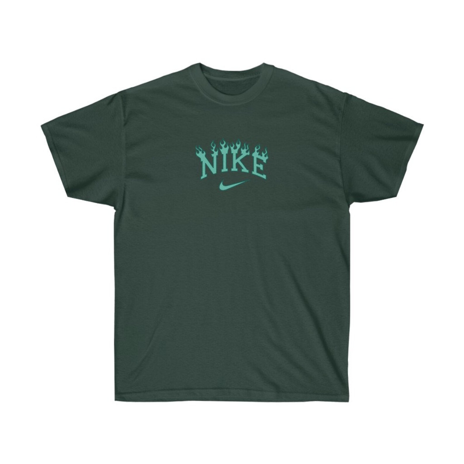 dark green nike t shirt