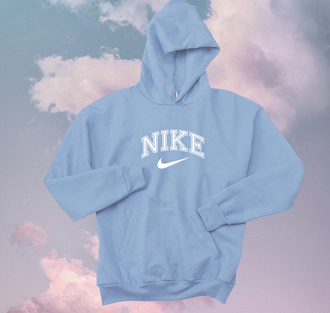 pastel coloured nike hoodie