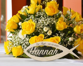 Personalized Fish - Baptism, Communion, Confirmation, Church