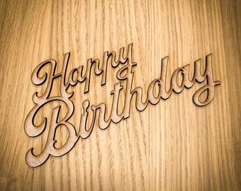 Happy Birthday lettering
