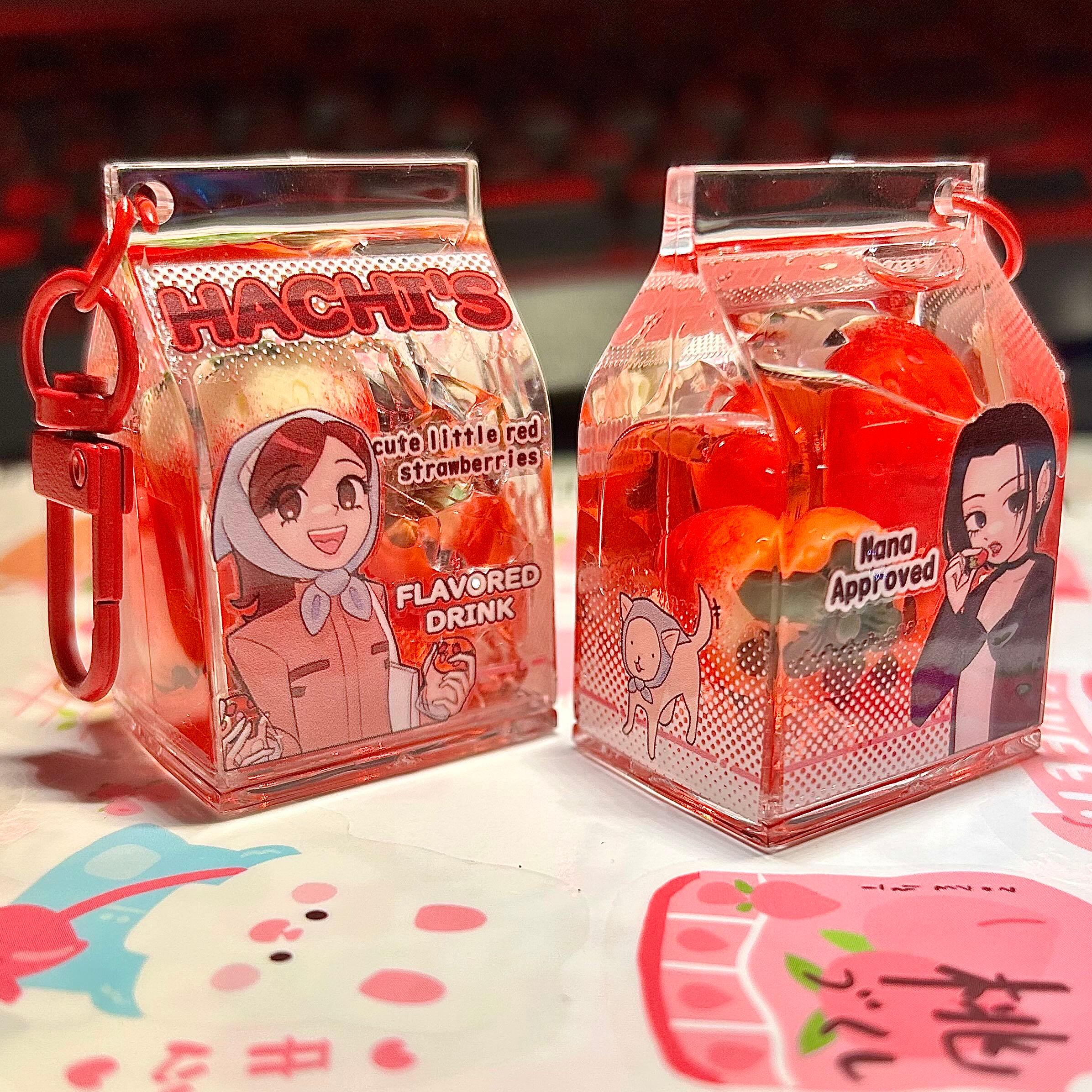 NANA Hachi Strawberry Drink Liquid Carton Charm - Etsy