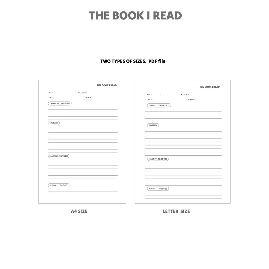 Reading List,book List Printable,books to Read, Book Tracker, Planner