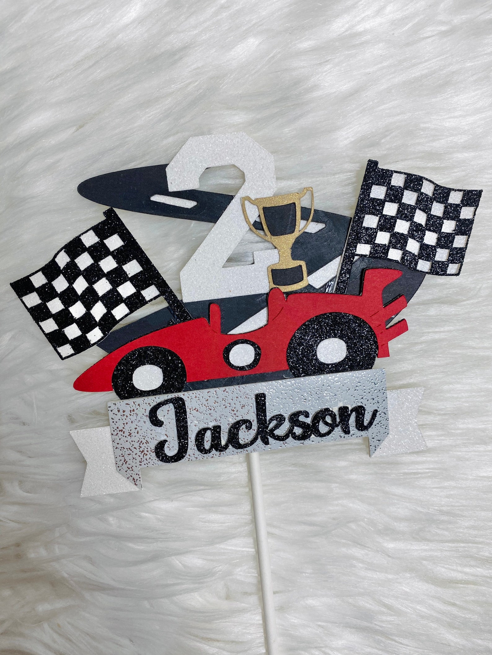 Two Fast Cake Topper Personalised Cake Topper Car Birthday Etsy