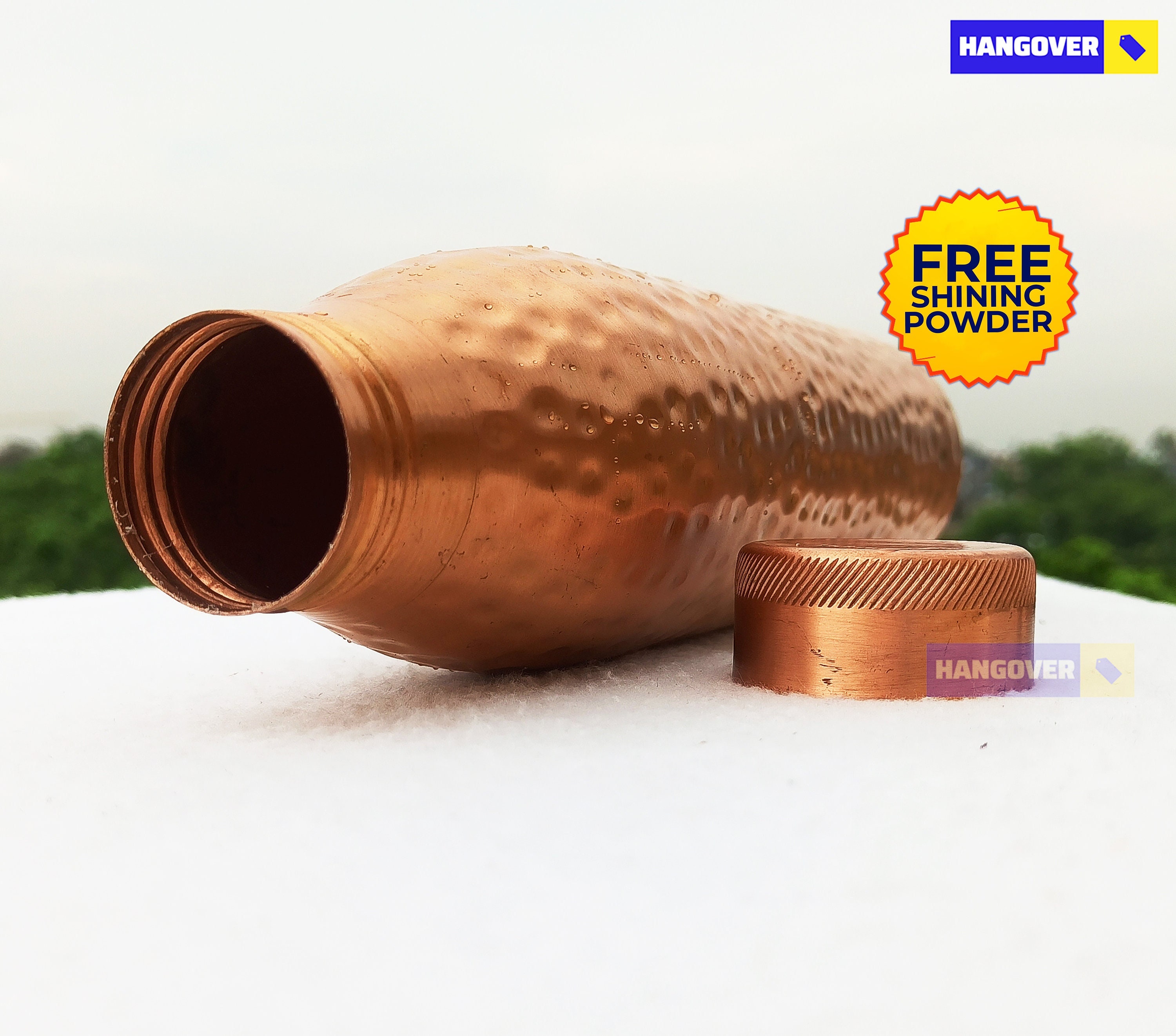 Joint Free Pure Copper Water Bottle For Ayurveda Health Benefits Leak Proof Yoga 