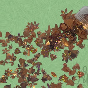 Autumn Leaves  Glitter Confetti
