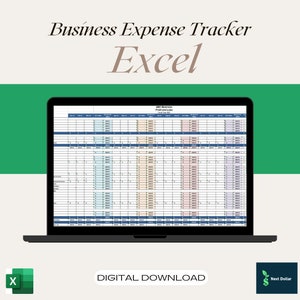 Business Expense Tracker | Business Excel Tracker | Small Business Excel Expense Tracker | Digital Download | Excel