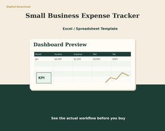 Small Business Expense Tracker Google Sheets | Tax Planner Spreadsheet | Self Employed Bookkeeping
