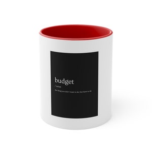 Accent Coffee Mug, 11oz | Finance Gift | Budget Mug