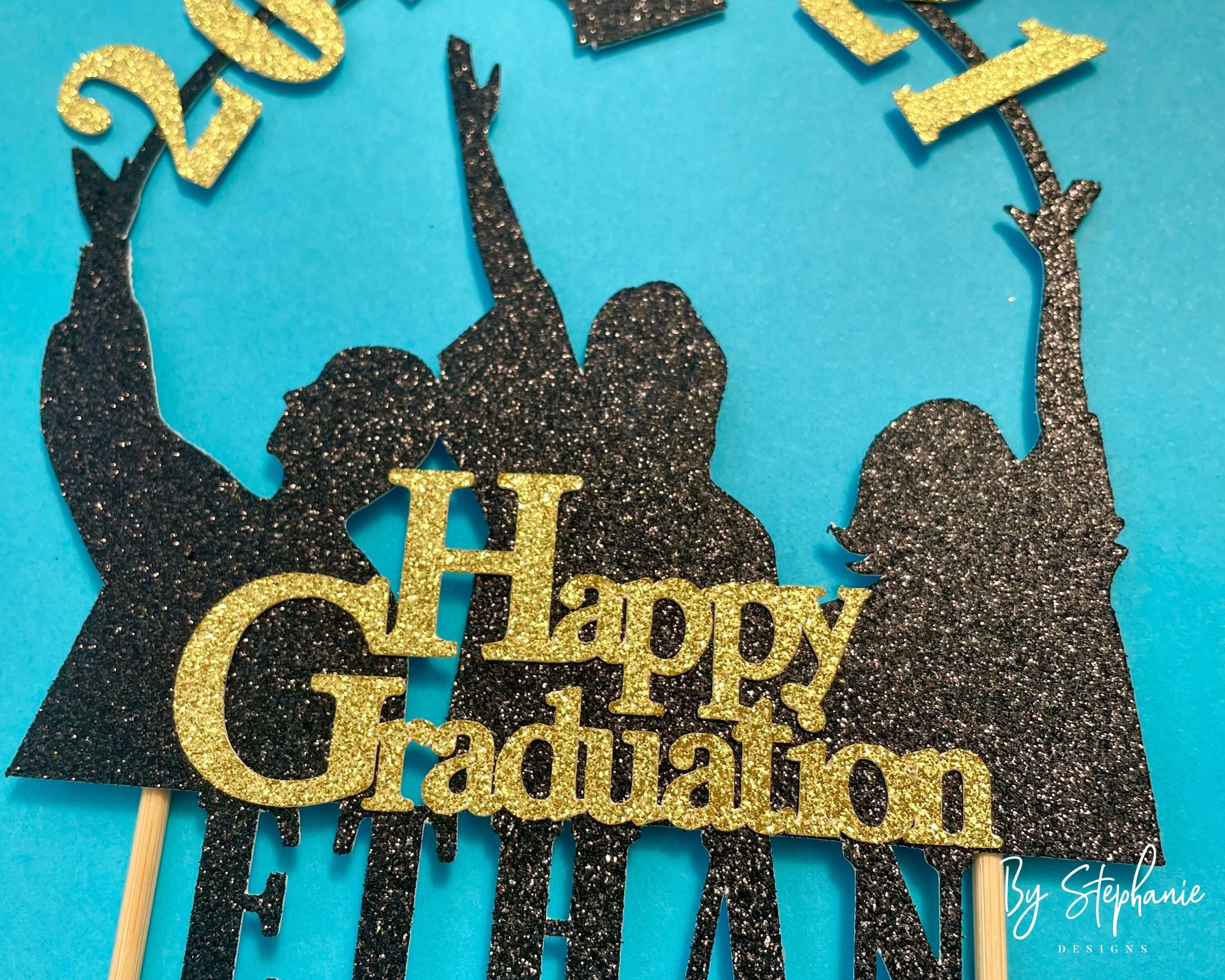 Graduation Cake Topper Personalised Graduation Topper Etsy
