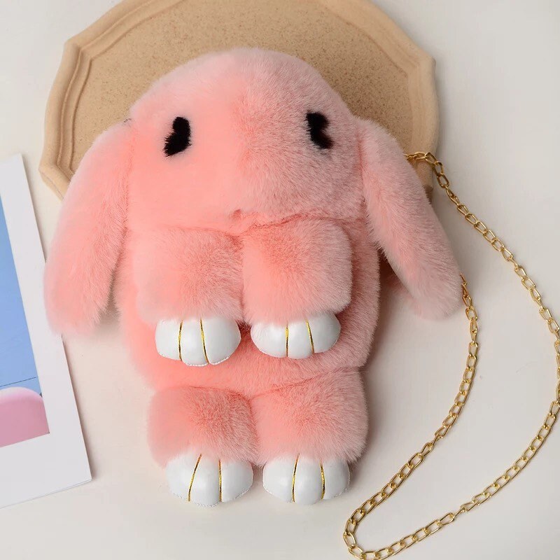 Furry Bunny Purse Etsy