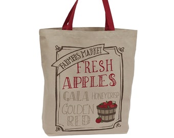 Fresh Apples From the Tree Photo on a Lunch Box Tote Bag 