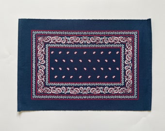 Bandana Navy placemats- set of 4