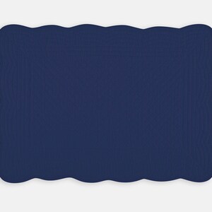 Navy quilted placemat - set of 4