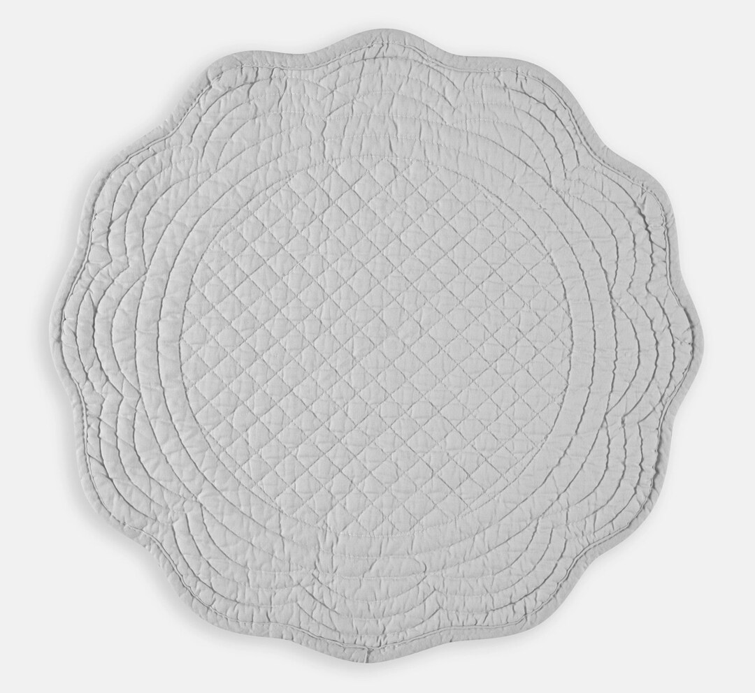 Round Quilted Placemat Set of 4 Etsy