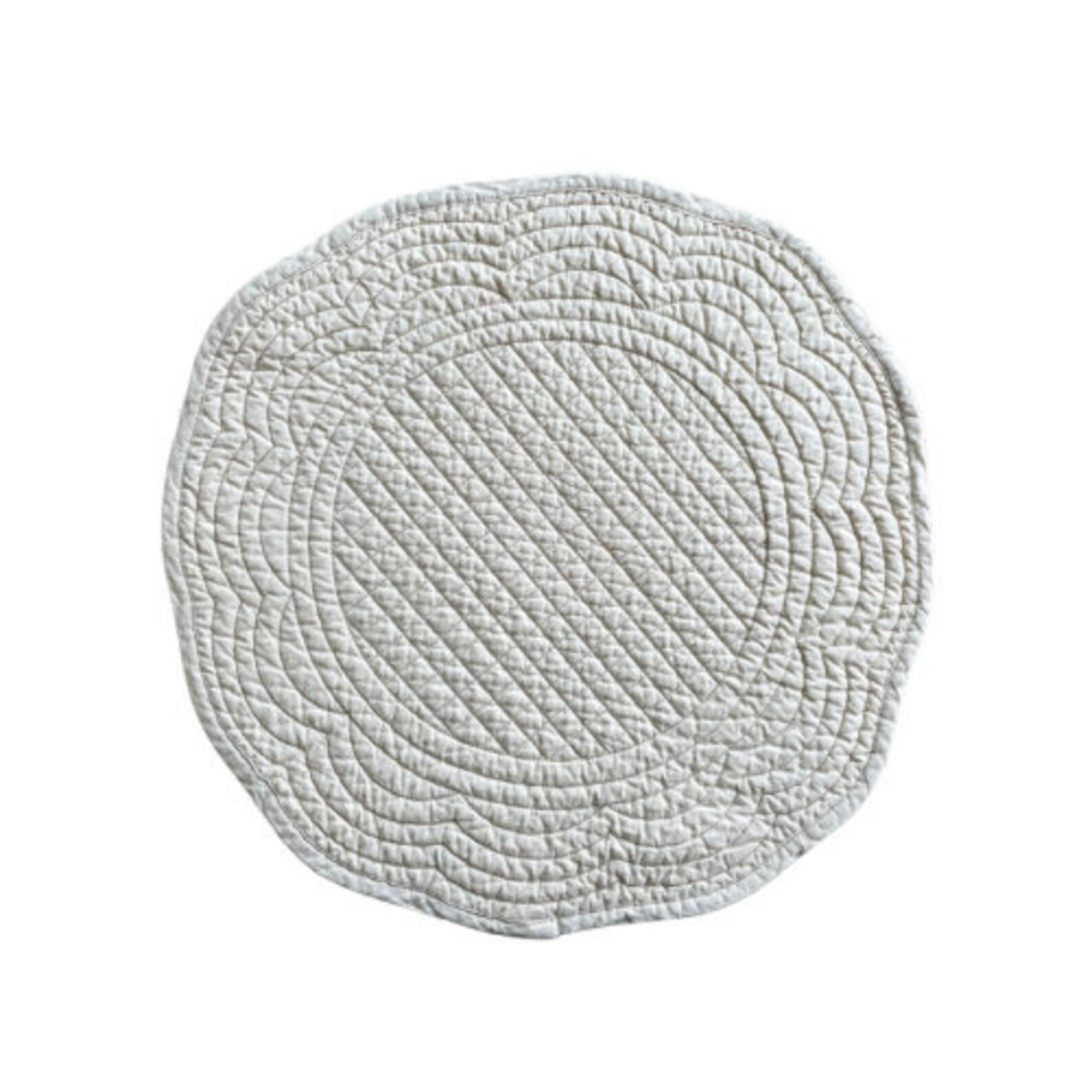 Round quilted placemat set of 4 Etsy