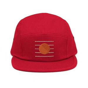 Five Panel Red Moon Cap image 6