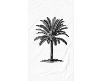 Ink Drawn Palm Towel