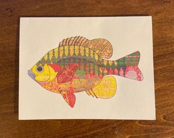 Yellow Sunfish Card