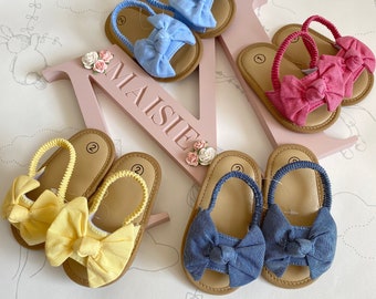 baby bow sandals