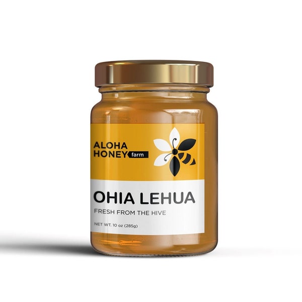 Ohi'a lehua Honey - Raw Natural Honey - Made in Hawaii Gifts