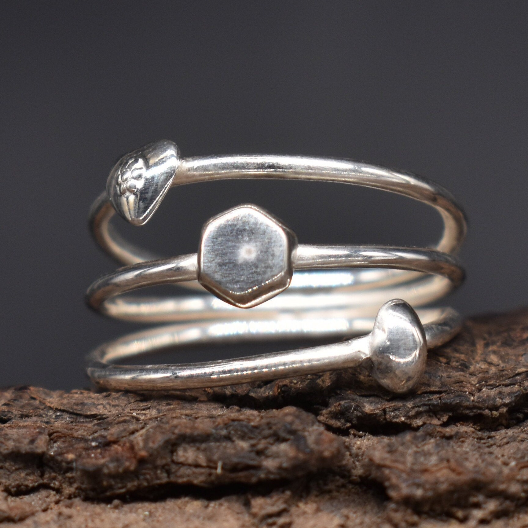 Silver Spiral Ring 925 Sterling Silver Handmade Jewelry Ring Etsy