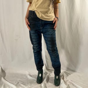 VIVIENNE WESTWOOD Blue Typewriter Print Jeans